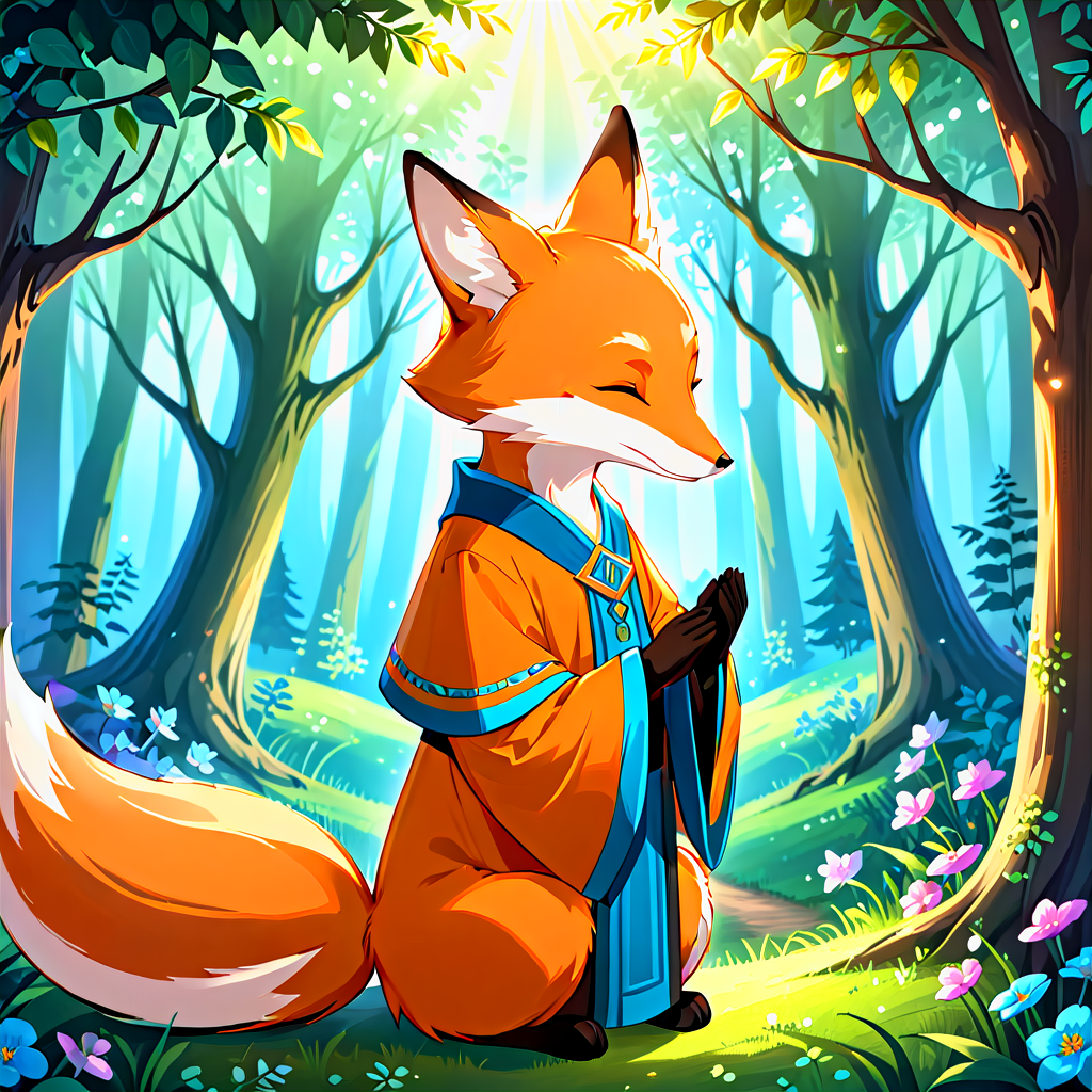 Whispers of the Ancient: A Fox's Musical Bond with the Enchanted Forest