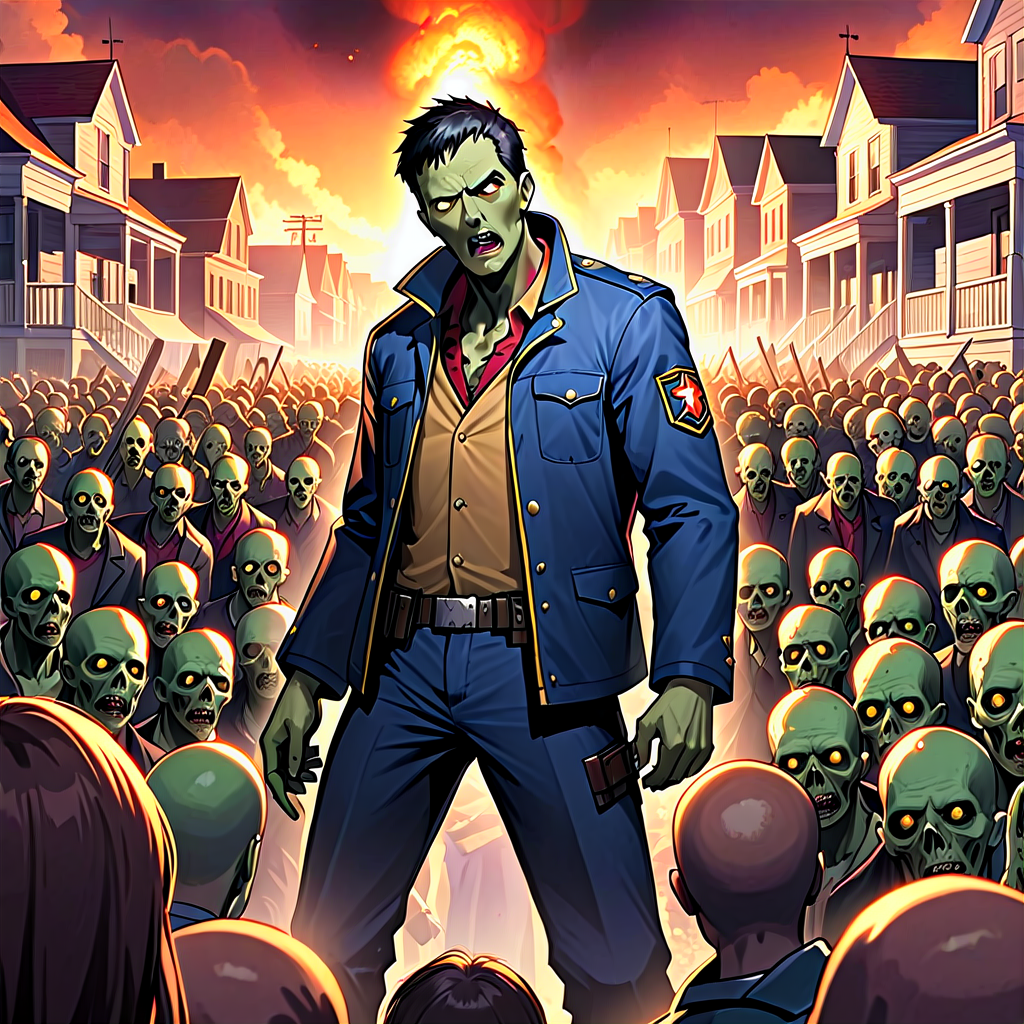 Rise of the Living: A Town's Triumph over the Zombie Horde